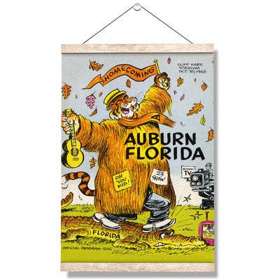 Auburn Tigers - Auburn Florida Homecoming Program Cover 10.30.65 - College Wall Art #Hanging Canvas