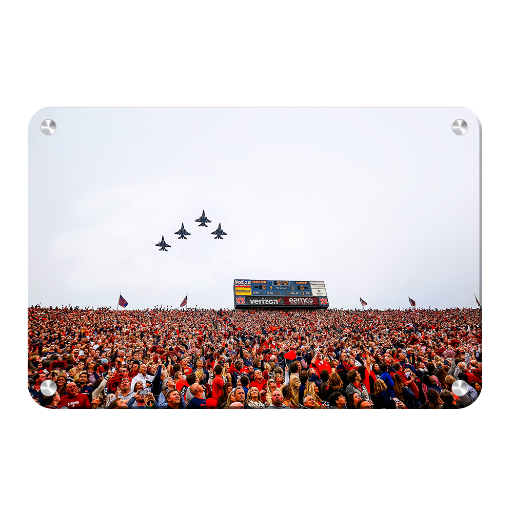 Auburn Tigers - Iron Bowl Fly Over - College Wall Art#Canvas