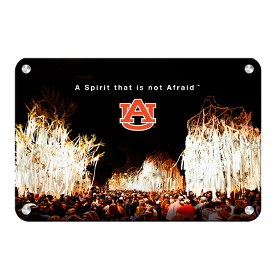 Auburn Tigers - A Spirit That Is Not Afraid - College Wall Art#Metal