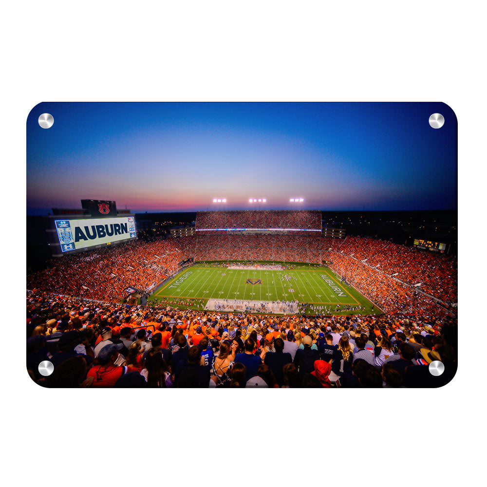 Auburn Tigers - Auburn Sunset over Jordan Hare Stadium - College Wall Art #Canvas