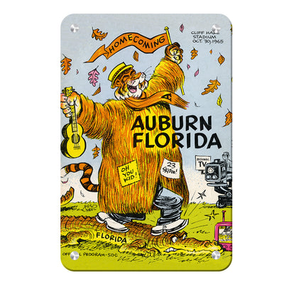 Auburn Tigers - Auburn Florida Homecoming Program Cover 10.30.65 - College Wall Art #Metal