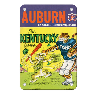 Auburn Tigers - Vintage The Kentucky Game 10.4.64 - College Wall Art #Metal