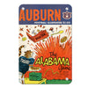 Auburn Tigers - Auburn Football Illustrated The Alabama Game 11.29.69 - College Wall Art #Metal