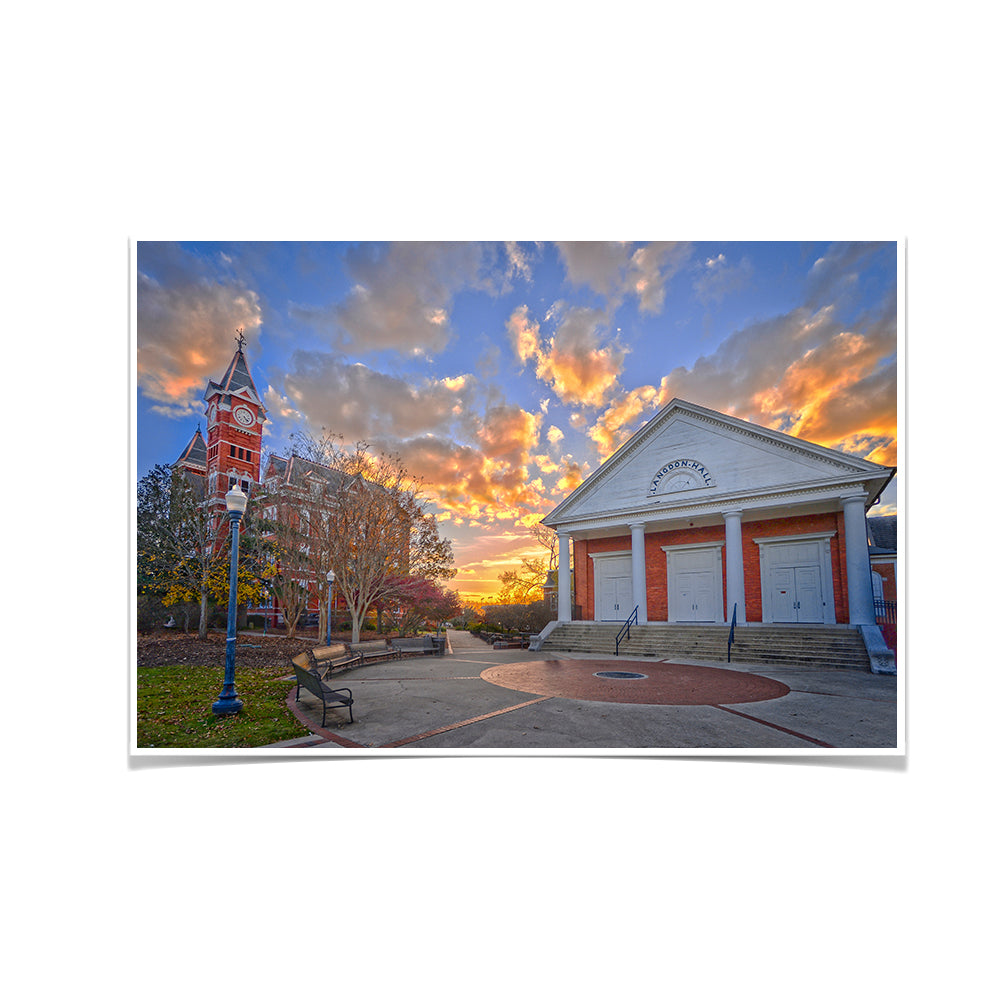 Auburn Tigers - Samford Sunset - College Wall Art#Canvas