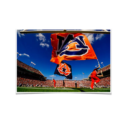 Auburn Tigers - Cheer Flags - College Wall Art#Poster