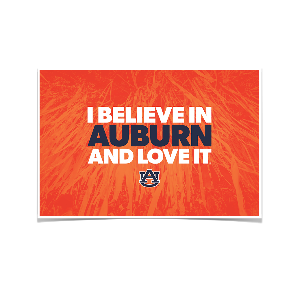 Auburn Tigers - I Believe in Auburn - College Wall Art#Canvas