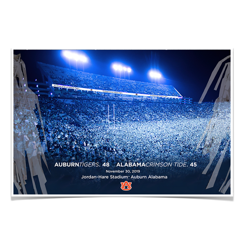 Auburn Tigers - Iron Bowl Win - College Wall Art#Canvas