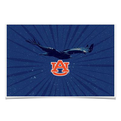 Auburn Tigers - Retro Auburn War Eagle - College Wall Art #Poster