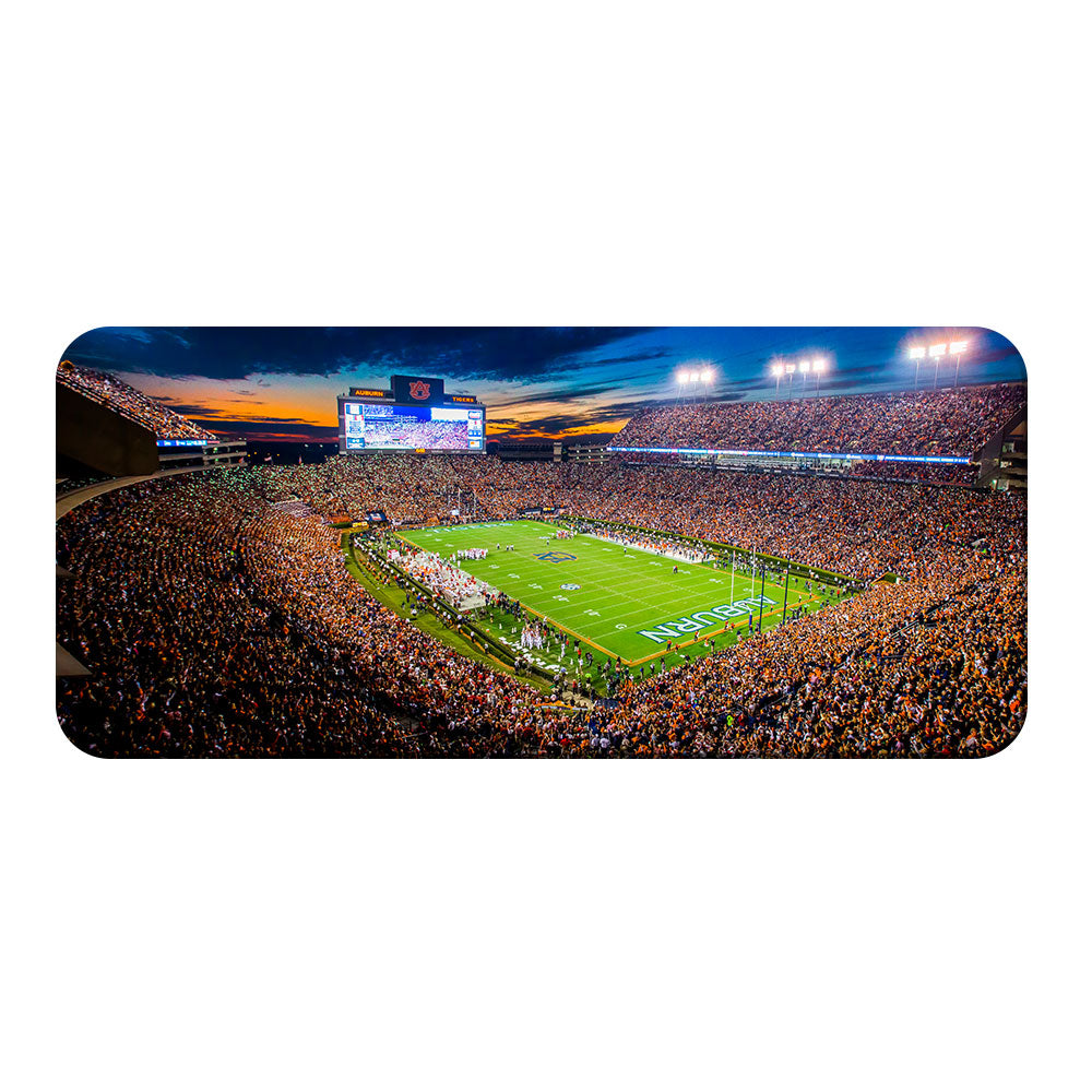 Auburn Tigers - Jordan-Hare Stadium Sunset Panoramic - College Wall Art#Canvas