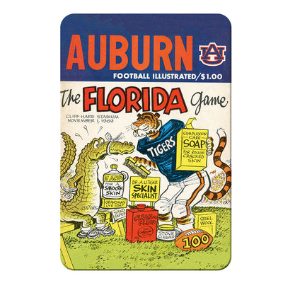 Auburn Tigers - Auburn Football Illustrated the Florida Game 11.1.69 - College Wall Art #PVC