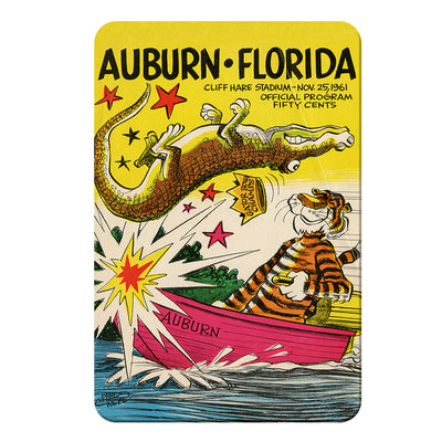 Auburn Tigers - Auburn vs Florida Official Program Cover 11.25.61 - College Wall Art #PVC
