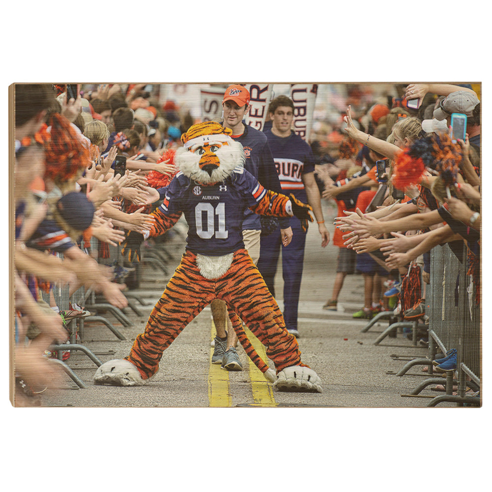 Auburn Tigers - Aubie at the Tiger Walk - College Wall Art #Canvas
