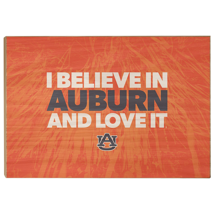 Auburn Tigers - I Believe in Auburn - College Wall Art#Canvas
