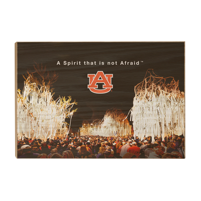 Auburn Tigers - A Spirit That Is Not Afraid - College Wall Art#Wood