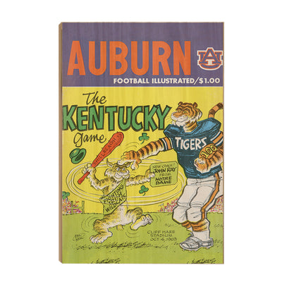 Auburn Tigers - Vintage The Kentucky Game 10.4.64 - College Wall Art #Wood