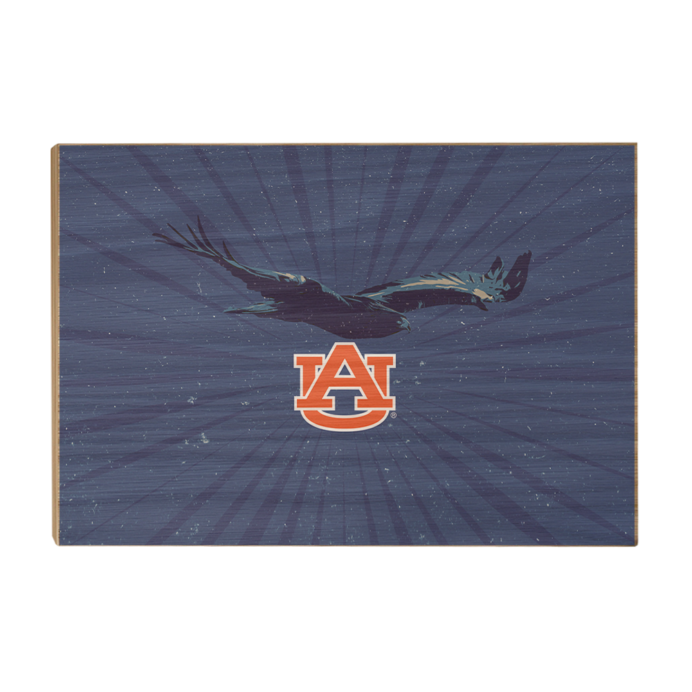 Auburn Tigers - Retro Auburn War Eagle - College Wall Art #Canvas