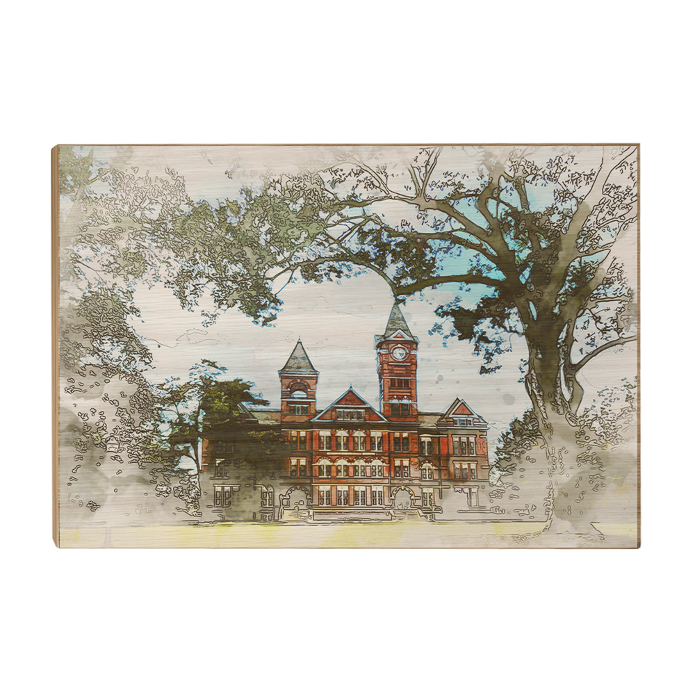 Auburn Tigers - Samford Watercolor -College Wall Art #Canvas