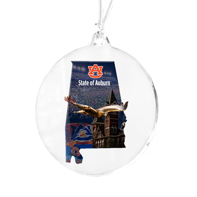 Auburn Tigers - State of Auburn Ornament & Bag Tag