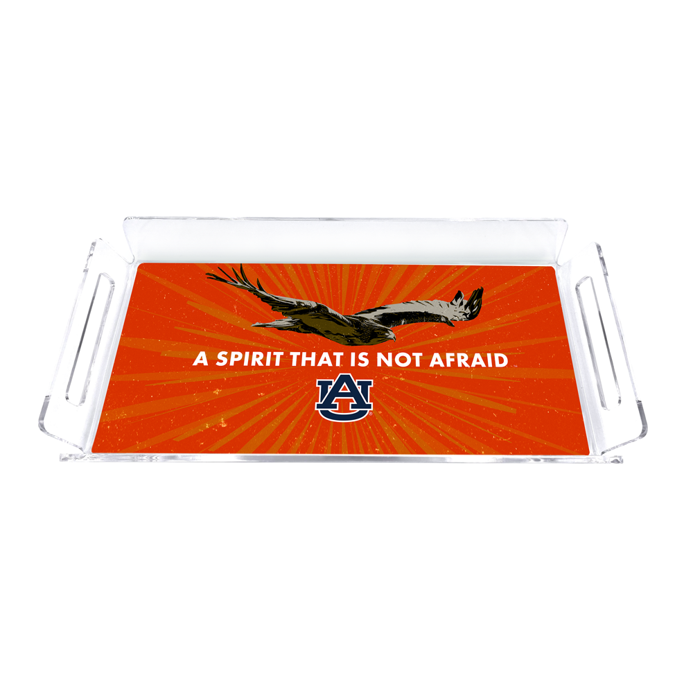 Auburn Tigers - Retro A Spirit that is Not Afraid Decorative Tray