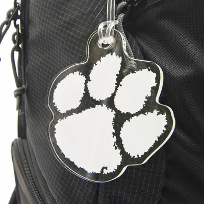Clemson Tigers - Paw Mark White Ornament & Bag Tag