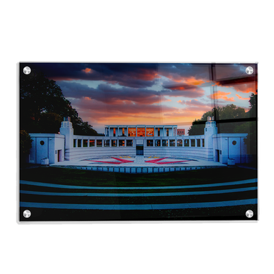 Clemson Tigers - Overlooking Cooper Library Sunset - College Wall Art #Acrylic