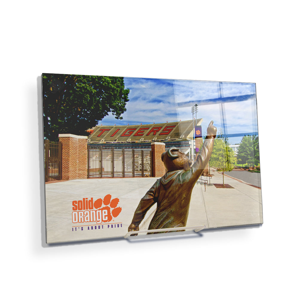 Clemson Tigers - Solid Orange - College Wall Art #Canvas