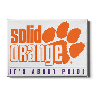 Clemson Tigers - Solid Orange it's About Pride - College Wall Art #Canvas