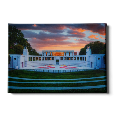 Clemson Tigers - Overlooking Cooper Library Sunset - College Wall Art #Canvas