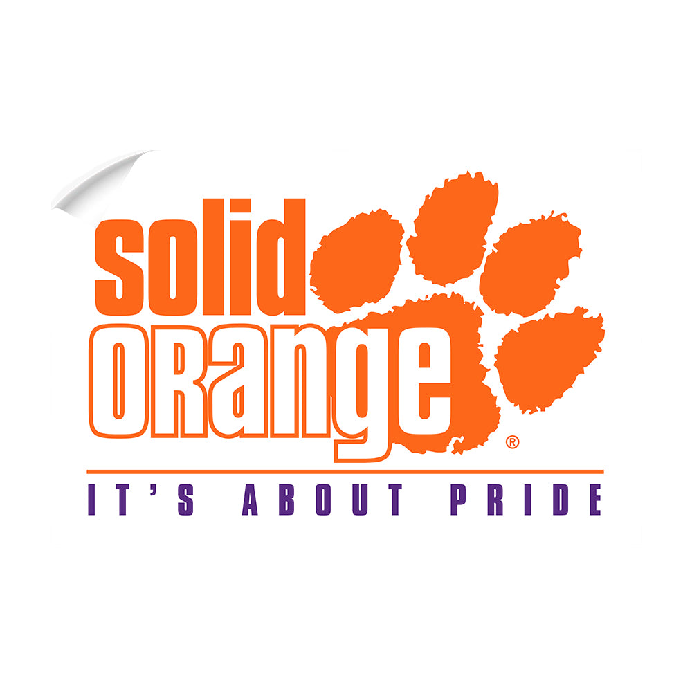 Clemson Tigers - Solid Orange it's About Pride - College Wall Art #Canvas