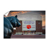 Clemson Tigers - Memorial Stadium Sunset - College Wall Art #Wall Decal