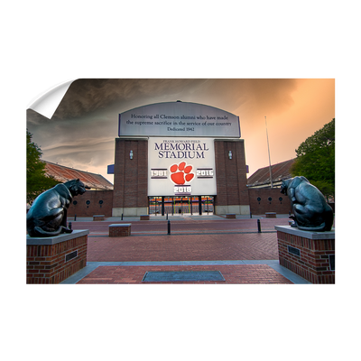 Clemson Tigers - Watchfull Eyes Sunset - College Wall Art #Wall Decal