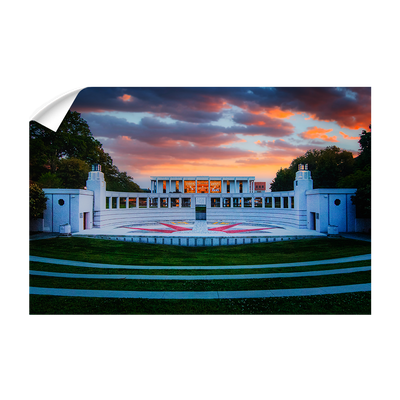 Clemson Tigers - Overlooking Cooper Library Sunset - College Wall Art #Wall Decal