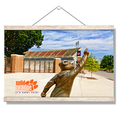 Clemson Tigers - Solid Orange - College Wall Art #Hanging Canvas