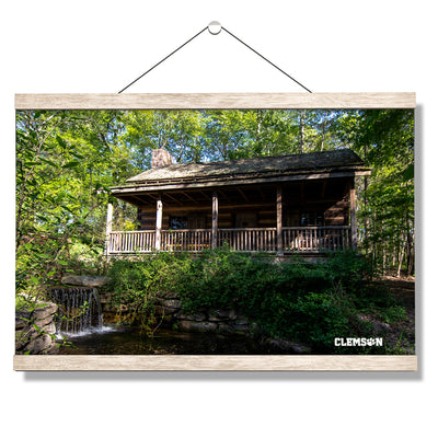 Clemson Tigers - Hunt Cabin - College Wall Art #Hanging Canvas