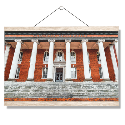 Clemson Tigers - Sikes Hall - College Wall Art #Hanging Canvas
