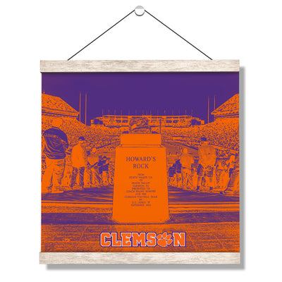 Clemson Tigers - Howards Rock - College Wall Art #Hanging Canvas