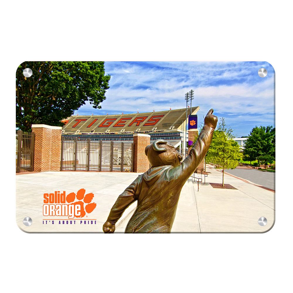 Clemson Tigers - Solid Orange - College Wall Art #Canvas