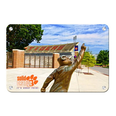 Clemson Tigers - Solid Orange - College Wall Art #Metal