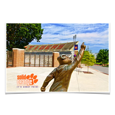 Clemson Tigers - Solid Orange - College Wall Art #Poster
