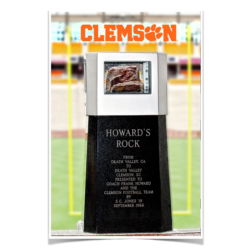 Clemson Tigers - Howards Rock - College Wall Art #Canvas