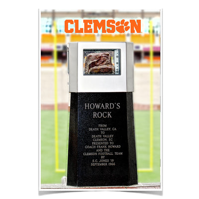 Clemson Tigers - Howards Rock - College Wall Art #Poster