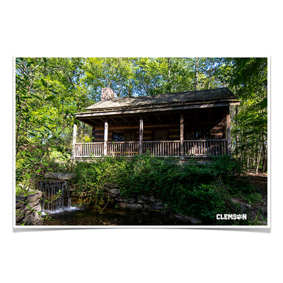 Clemson Tigers - Hunt Cabin - College Wall Art #Poster