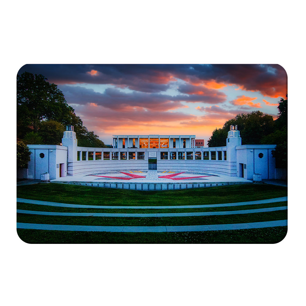 Clemson Tigers - Overlooking Cooper Library Sunset - College Wall Art #Canvas