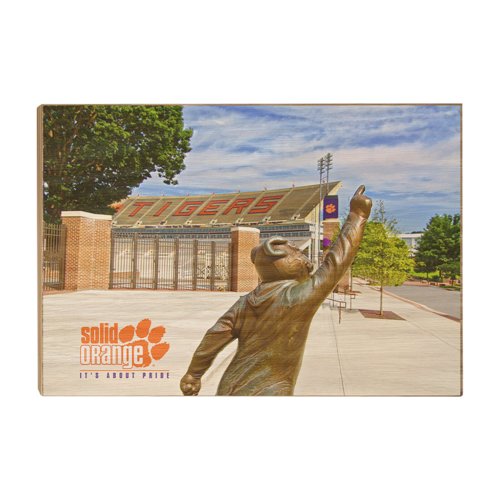 Clemson Tigers - Solid Orange - College Wall Art #Canvas