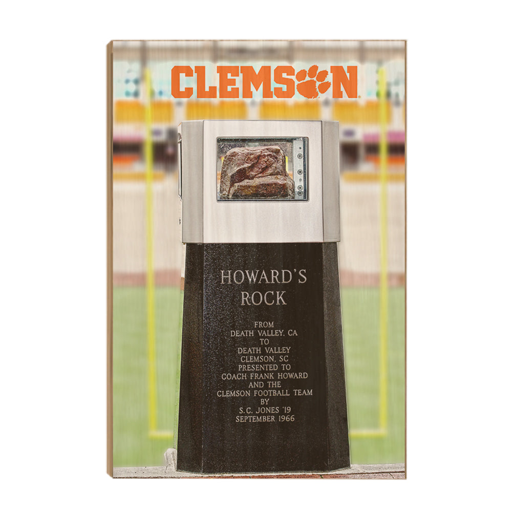Clemson Tigers - Howards Rock - College Wall Art #Canvas