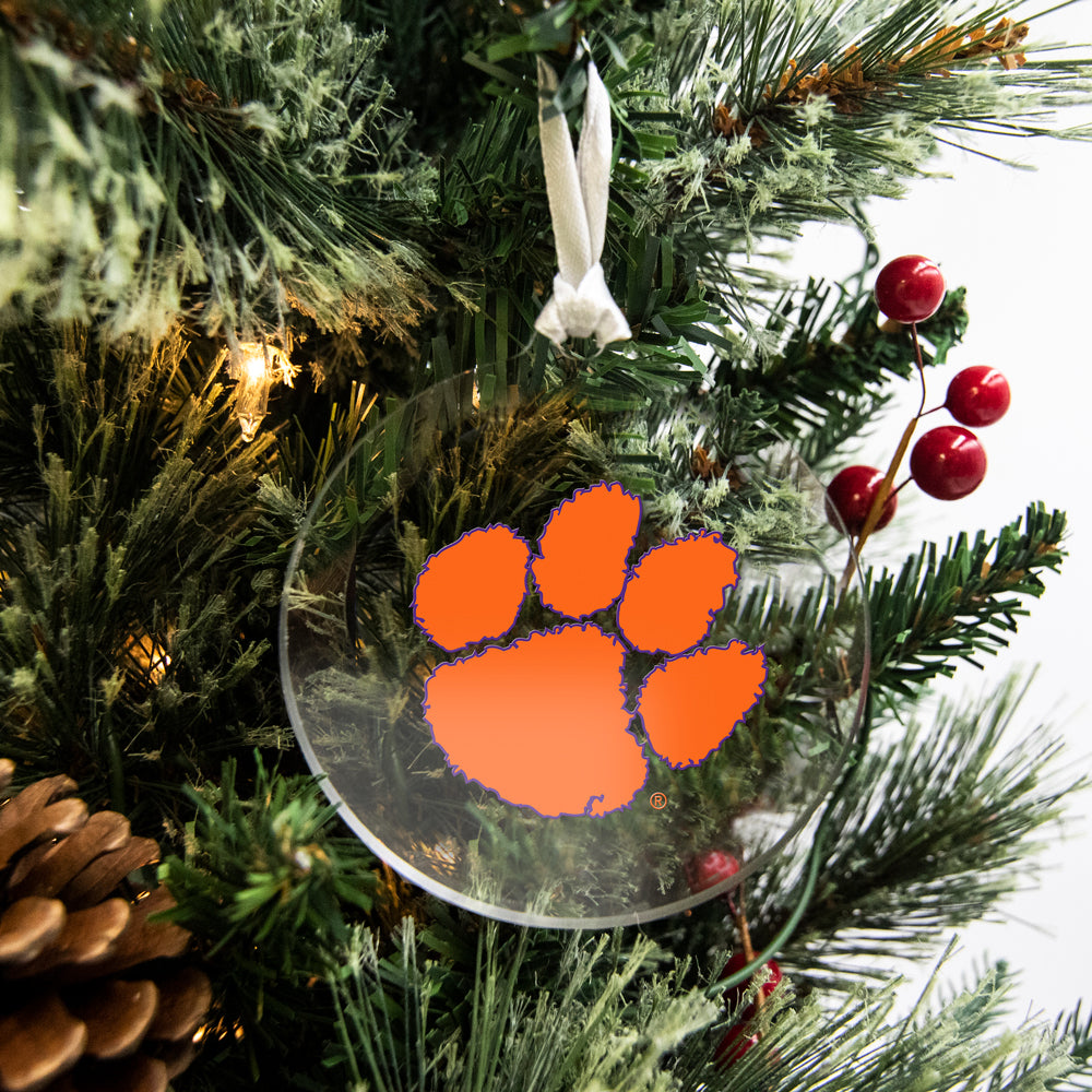 Clemson Tigers - Tiger Paw Ornament & Bag Tag