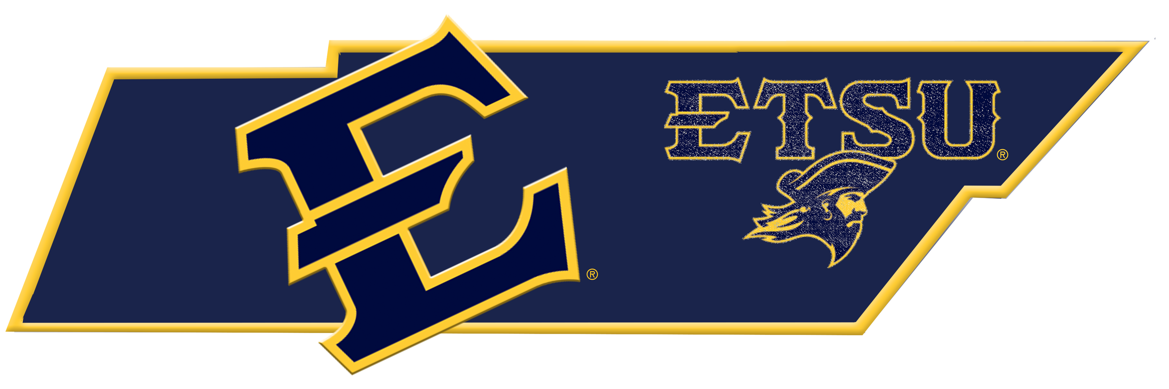 ETSU Sunset Touchdown Panoramic College Wall Art