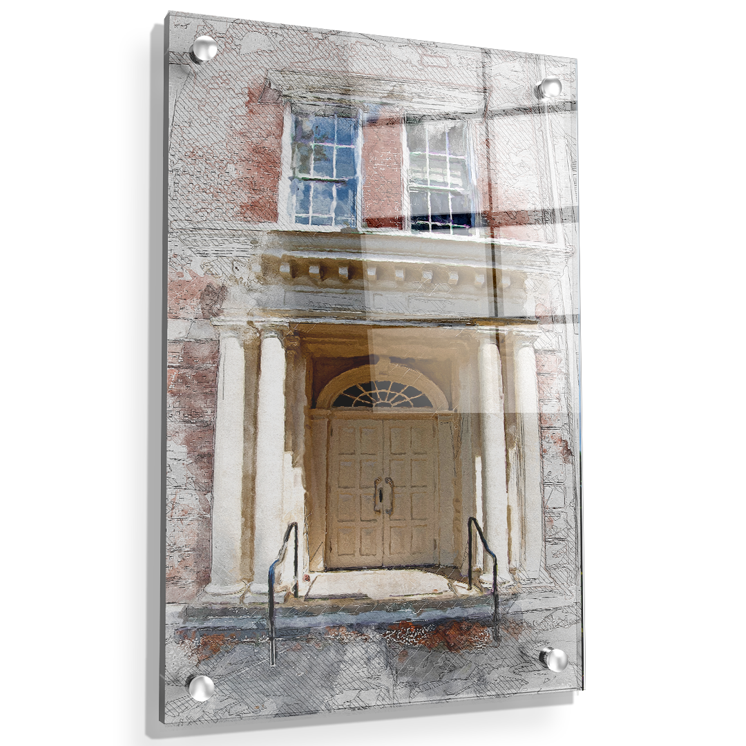 ETSU - The Door Sketch - College Wall Art#Canvas