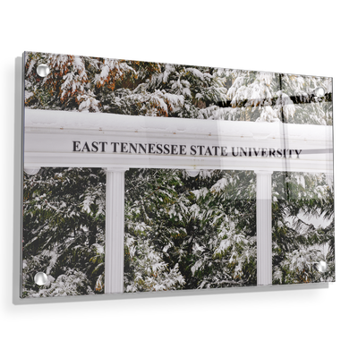 ETSU - East Tennessee Snow - College Wall Art#Acrylic