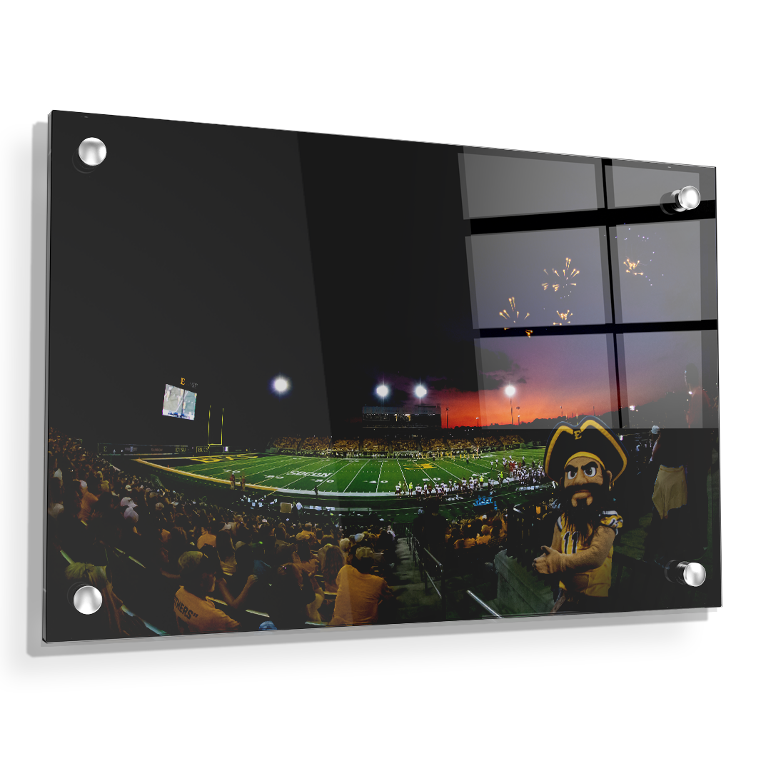 ETSU - Sunset Score with Bucky - College Wall Art#Canvas